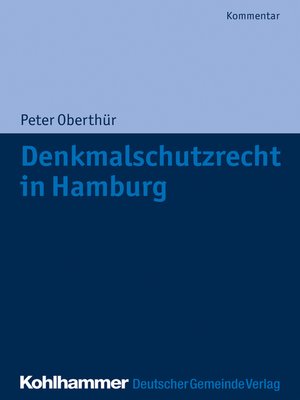 cover image of Denkmalschutzrecht in Hamburg